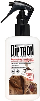 Diptron Repelente Textil De Insectos Campamentos 100 ml